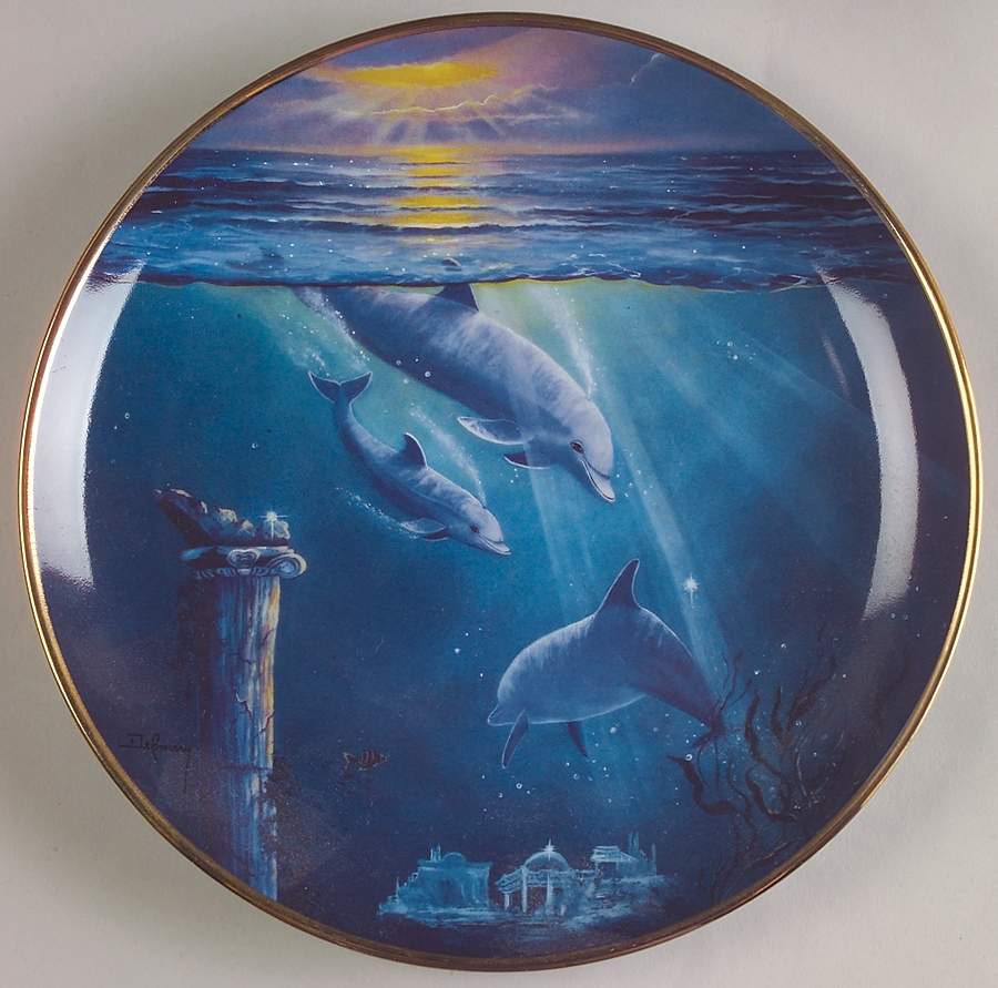 Dolphin Series Legend Of The Dolphin  - No Box by Franklin Mint-1