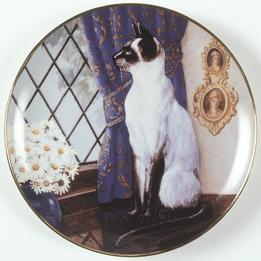 Daphne Baxter Cats Statuesque - No Box by Franklin Mint-1