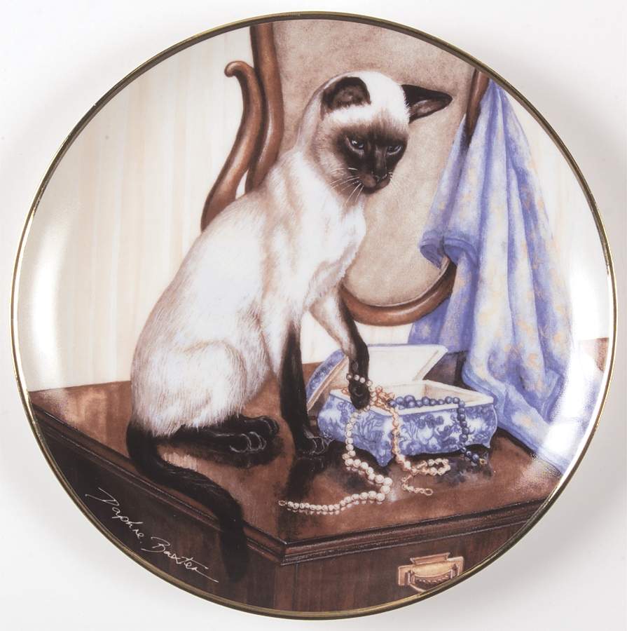 Daphne Baxter Cats Velvet Touch - No Box by Franklin Mint-1