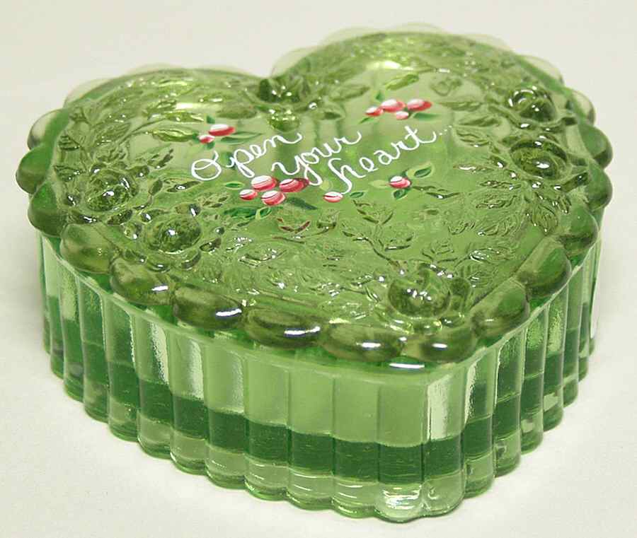 Fenton Christmas Figurines Open Your Heart & Home Box - Boxed by Fenton-1