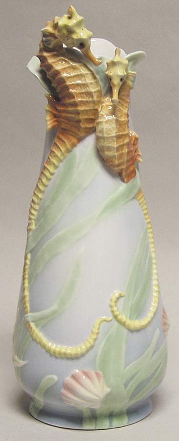 By the Sea Sea Horse Vase - No Box by Franz Collection-1