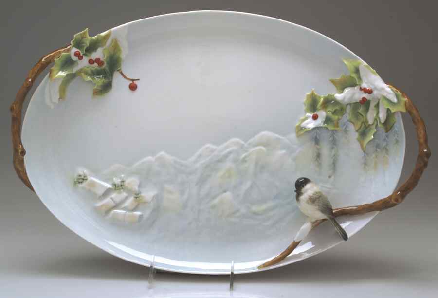 Holiday Beginnings Ornamental Platter - Boxed by Franz Collection-1