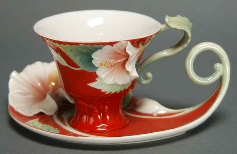 Island Beauty Cup & Saucer Set - Boxed by Franz Collection-1