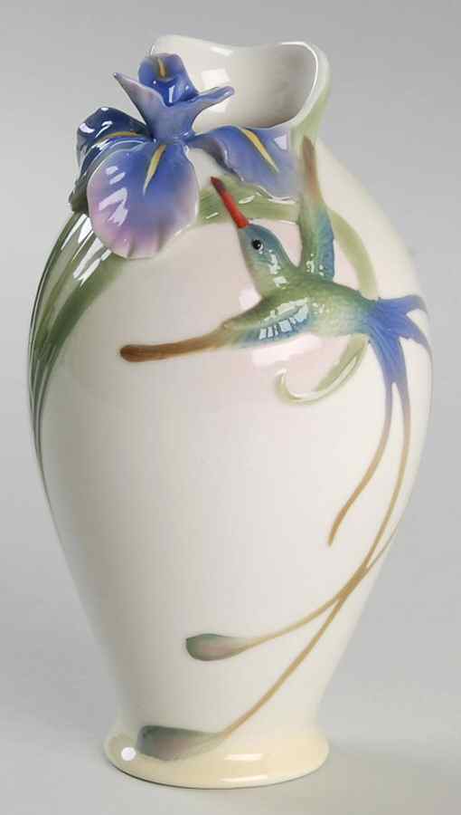 Long Tail Hummingbird Small Vase - Boxed by Franz Collection-1