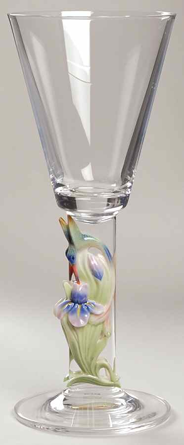 Long Tail Hummingbird White Wine Glass - Boxed by Franz Collection-1
