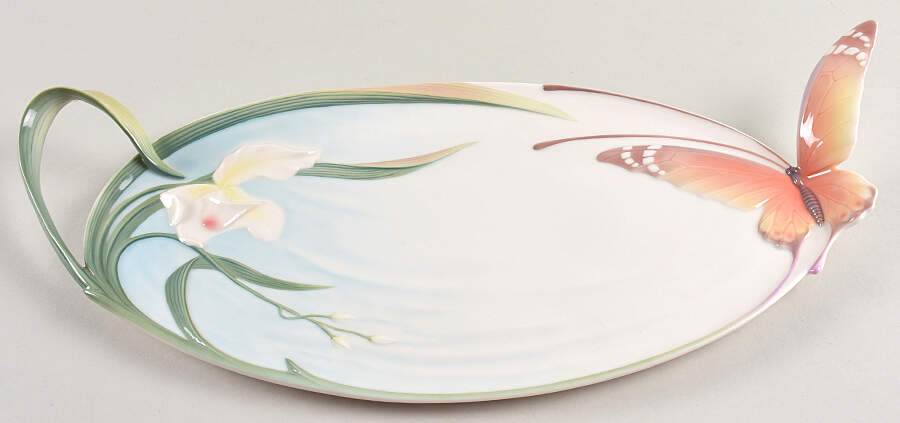 Papillon-Butterfly Collection Ornamental Platter - Boxed by Franz Collection-1