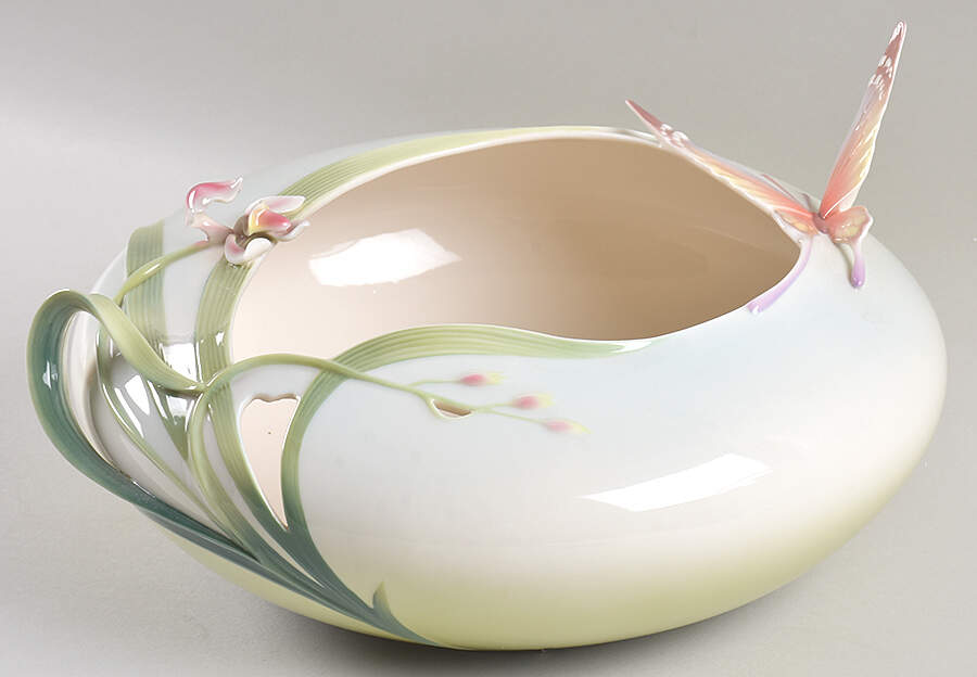 Papillon-Butterfly Collection Vase-Round - Boxed by Franz Collection-1