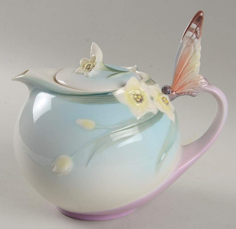 Papillon-Butterfly Collection Teapot - No Box by Franz Collection-1