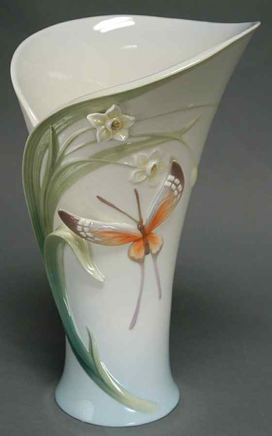 Papillon-Butterfly Collection Vase 9" - Boxed by Franz Collection-1