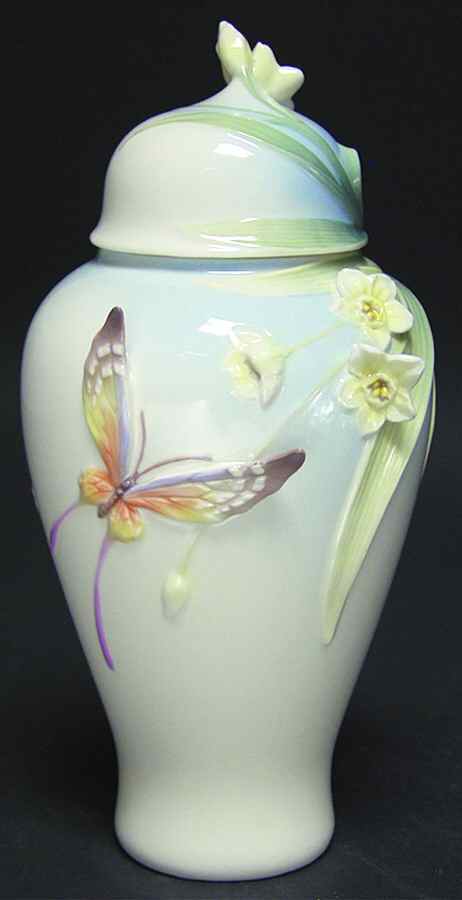 Papillon-Butterfly Collection Ginger Jar - With Box by Franz Collection-1