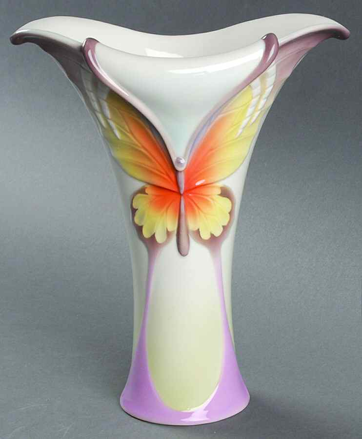 Papillon-Butterfly Collection Vase 8" - No Box by Franz Collection-1