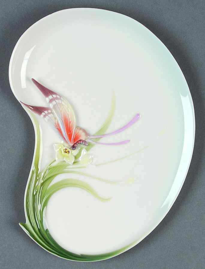 Papillon-Butterfly Collection Luncheon Plate - Boxed by Franz Collection-1