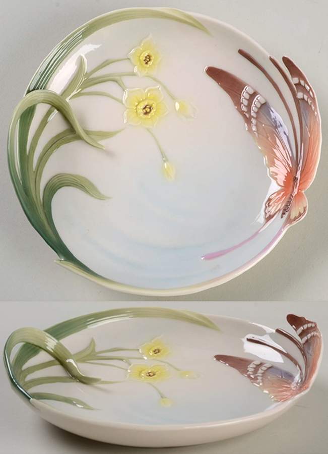 Papillon-Butterfly Collection Desert Plate - Boxed by Franz Collection-1