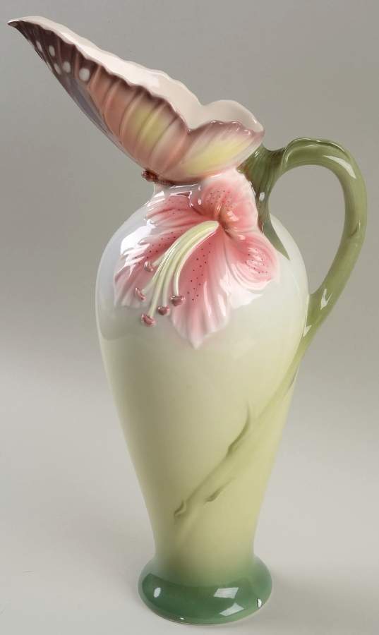 Papillon-Butterfly Collection Collecting Nectar Handle Vase - No Box by Franz Collection-1
