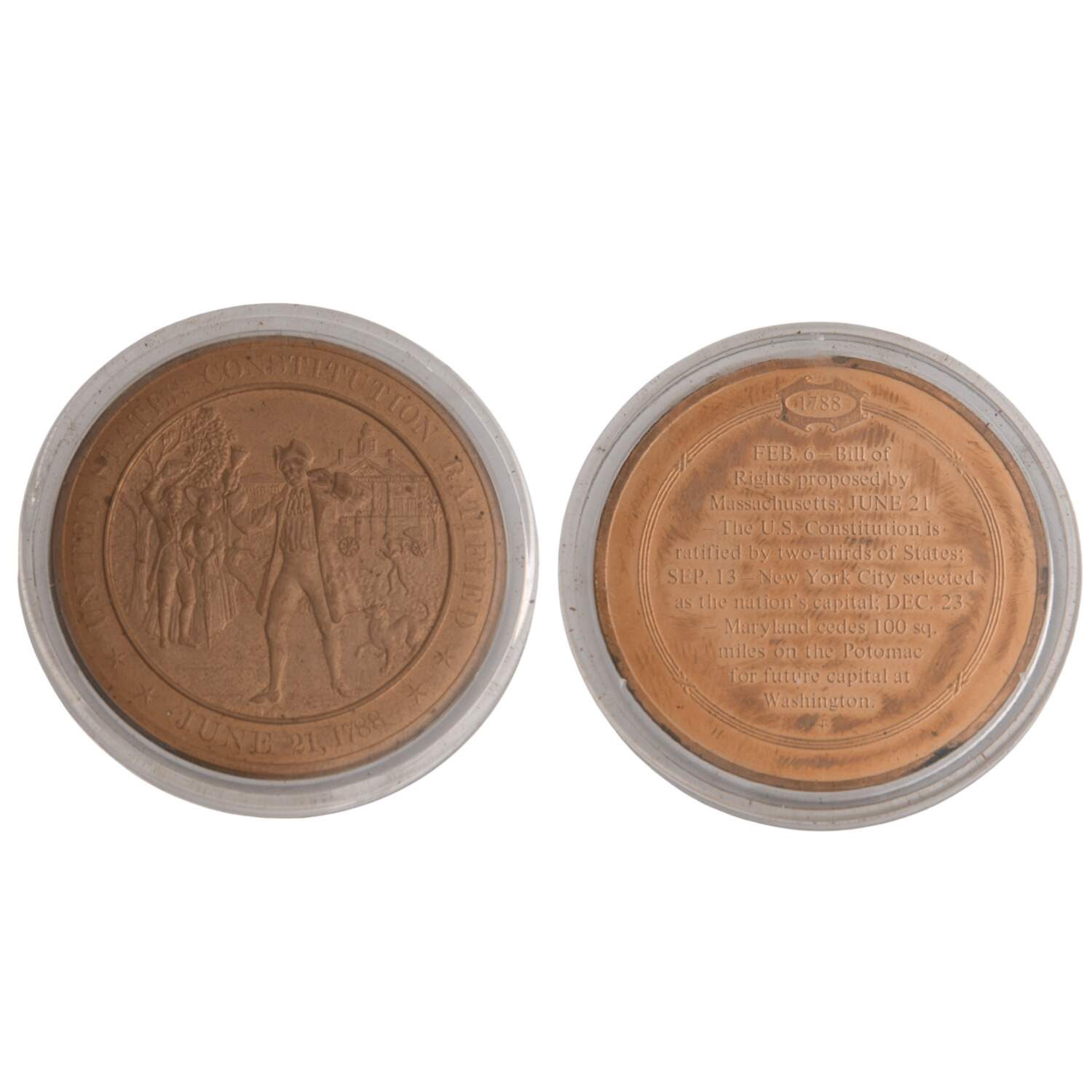 History of the United States-Proof Set 178 -United States Constitution Ratified - No Box by Franklin Mint-1
