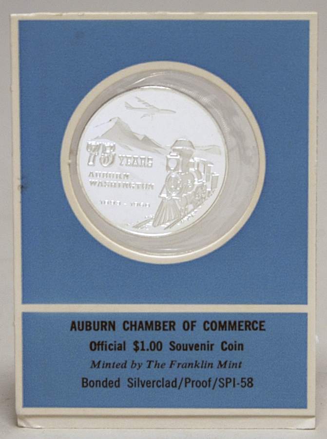 Frankin Mint Proof Medallion Auburn Chamber Of Commerce - No Box by Franklin Mint-1