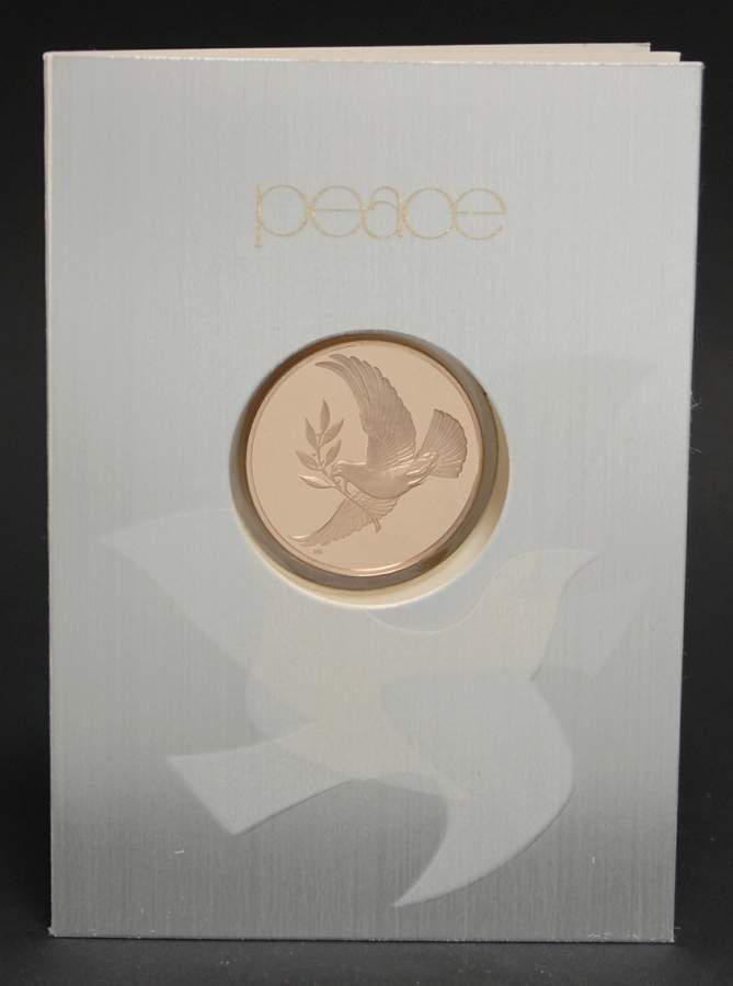 Frankin Mint Proof Medallion Dove Of Peace - Boxed by Franklin Mint-1