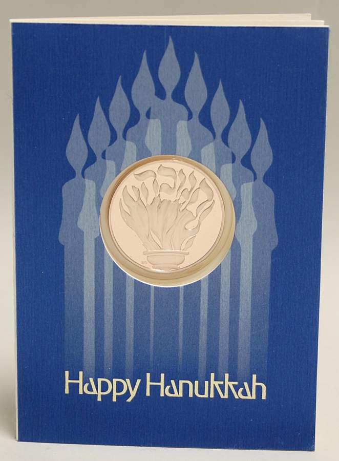 Frankin Mint Proof Medallion Prayer At Hanukkah - No Box by Franklin Mint-1