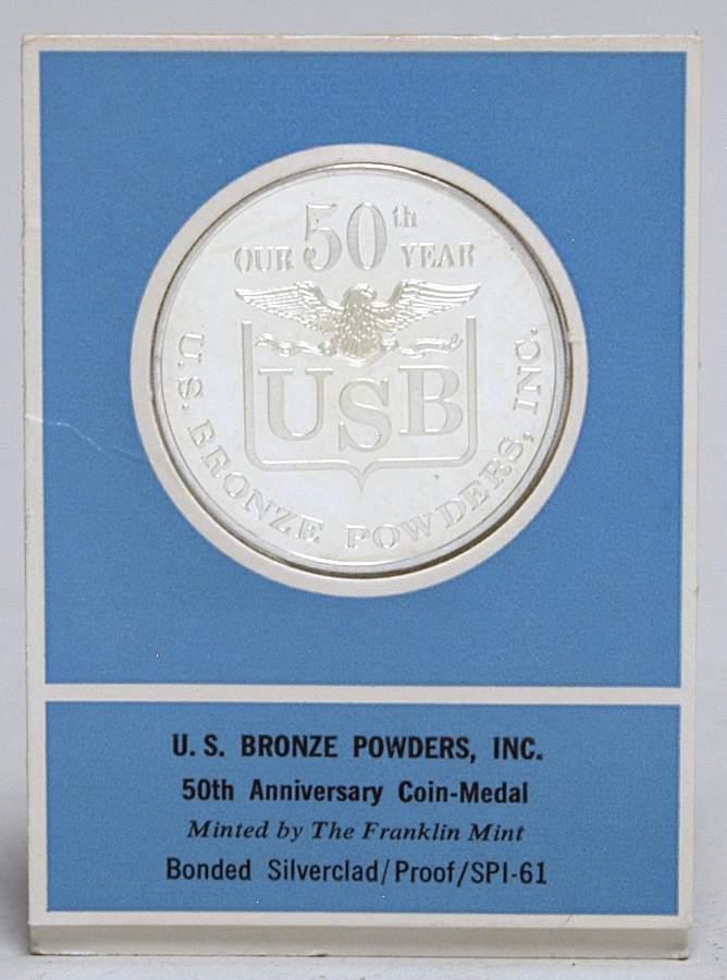 Frankin Mint Proof Medallion U.S. Bronze Powders Inc - No Box by Franklin Mint-1