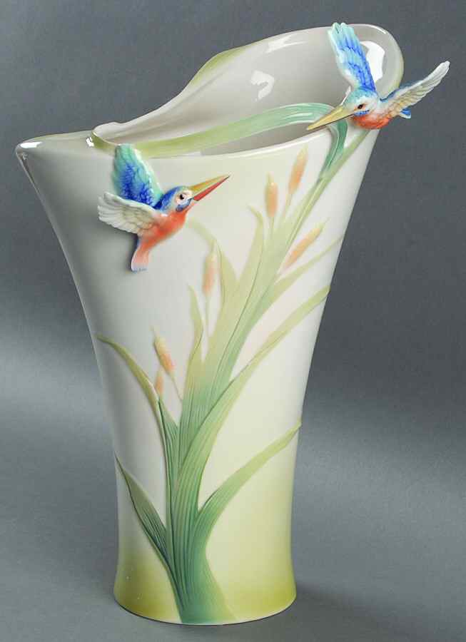 Iridescence Kingfisher Vase - Boxed by Franz Collection-1