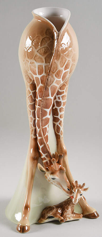 Jungle Beauties-Giraffe Vase - Boxed by Franz Collection-1