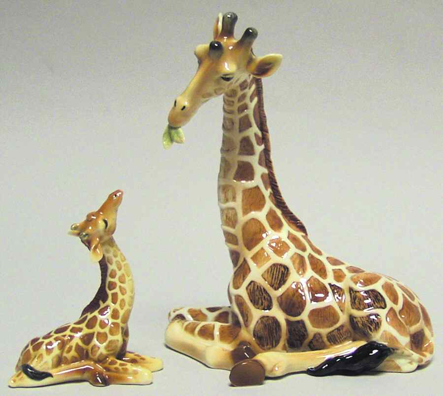 Jungle Beauties-Giraffe Mother & Baby Pair - No Box by Franz Collection-1