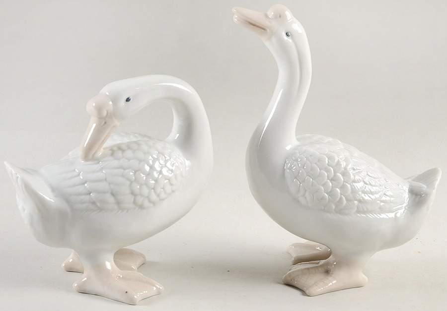 Fitz & Floyd Figurines Peking Geese-Pair - No Box by Fitz & Floyd-1