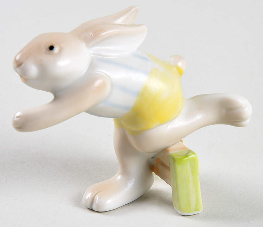 Fitz & Floyd Figurines Rabbit Jumping Over Hurdle - No Box by Fitz & Floyd-1