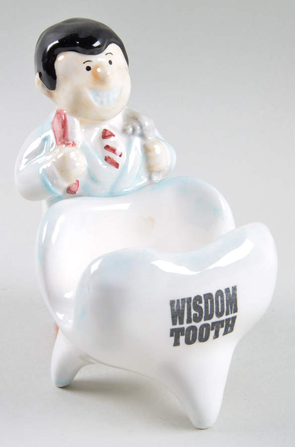 Fitz & Floyd Figurines Dentist Business Card Holder - No Box by Fitz & Floyd-1
