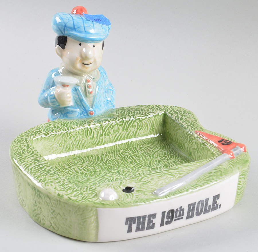 Fitz & Floyd Figurines Golfer Business Card Holder - No Box by Fitz & Floyd-1