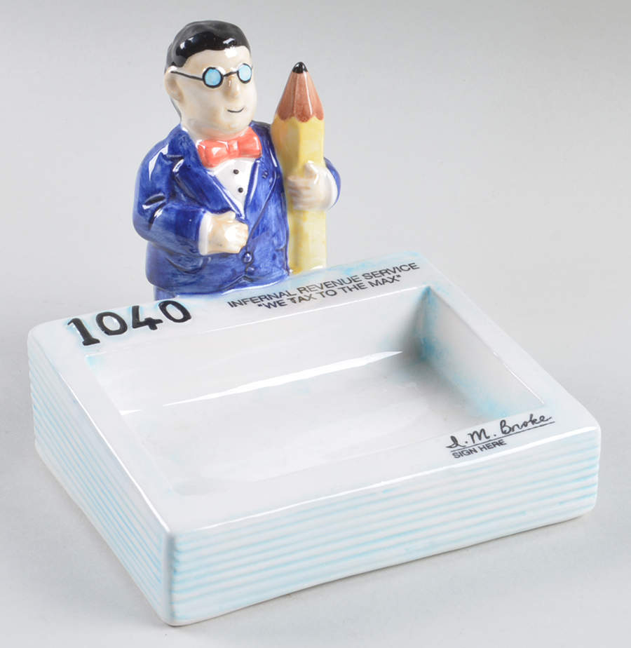 Fitz & Floyd Figurines Irs Business Card Holder - No Box by Fitz & Floyd-1