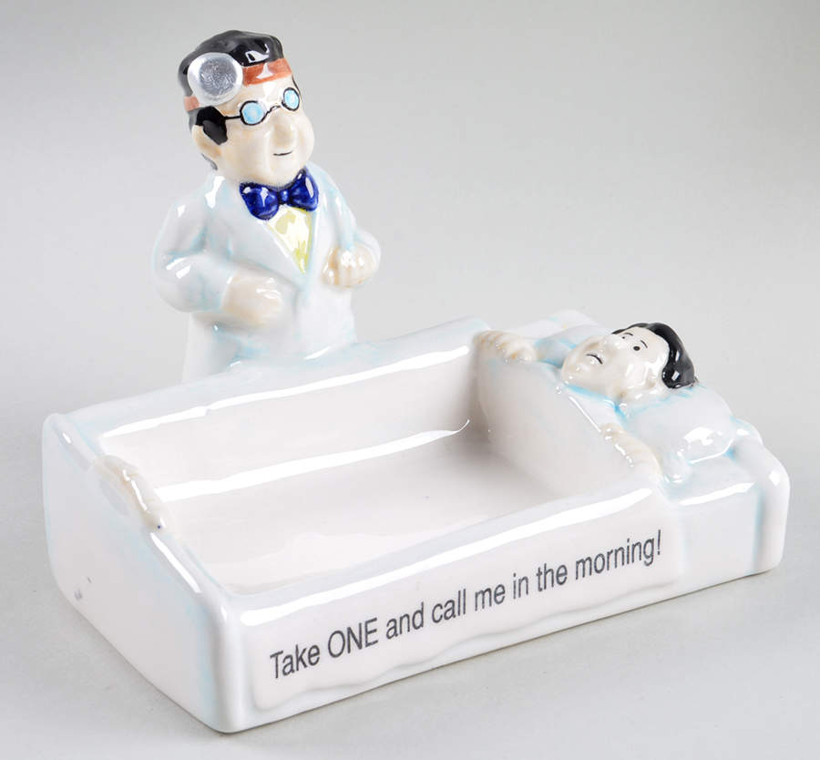 Fitz & Floyd Figurines Doctor Business Card Holder - No Box by Fitz & Floyd-1