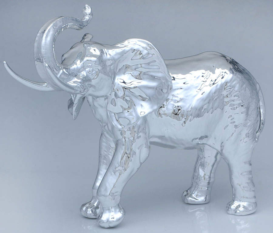 Fitz & Floyd Figurines Silver Elephant - No Box by Fitz & Floyd-1