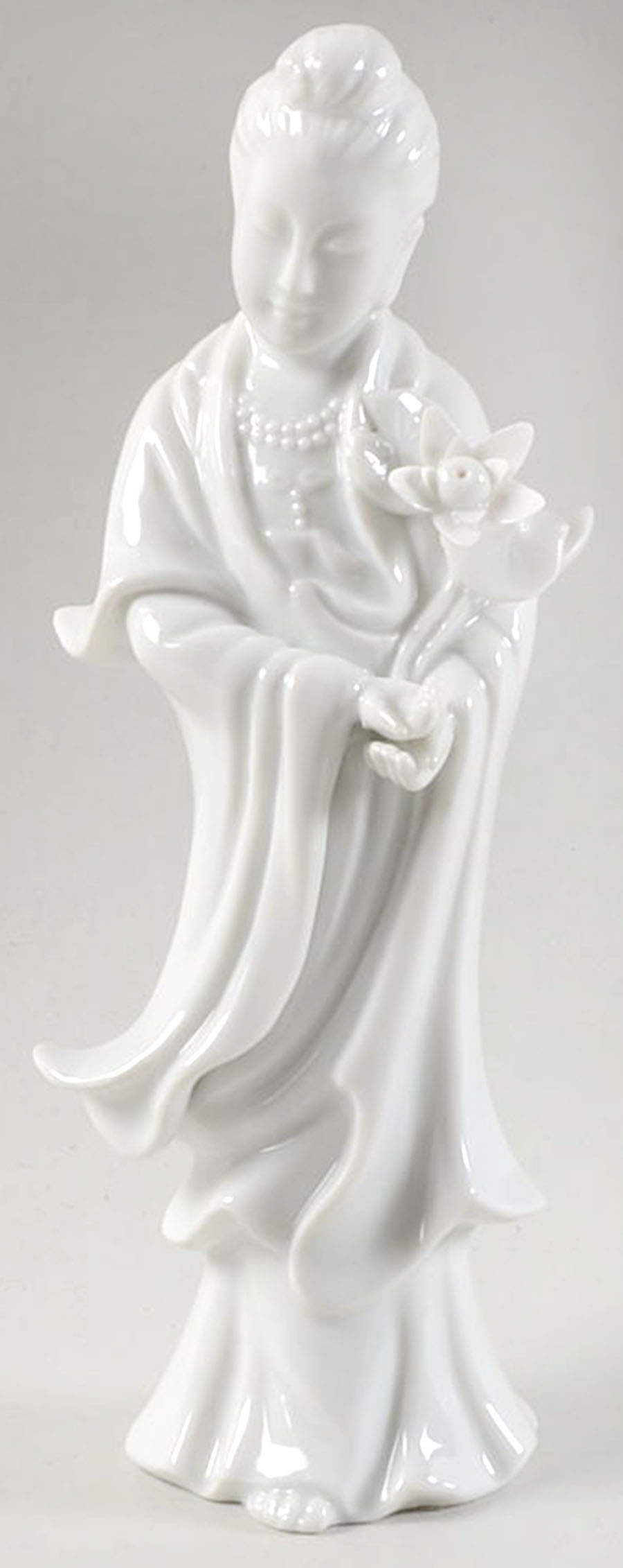Fitz & Floyd Figurines Kwan Yuen-White (Flower On Left - No Box 70a by Fitz & Floyd-1