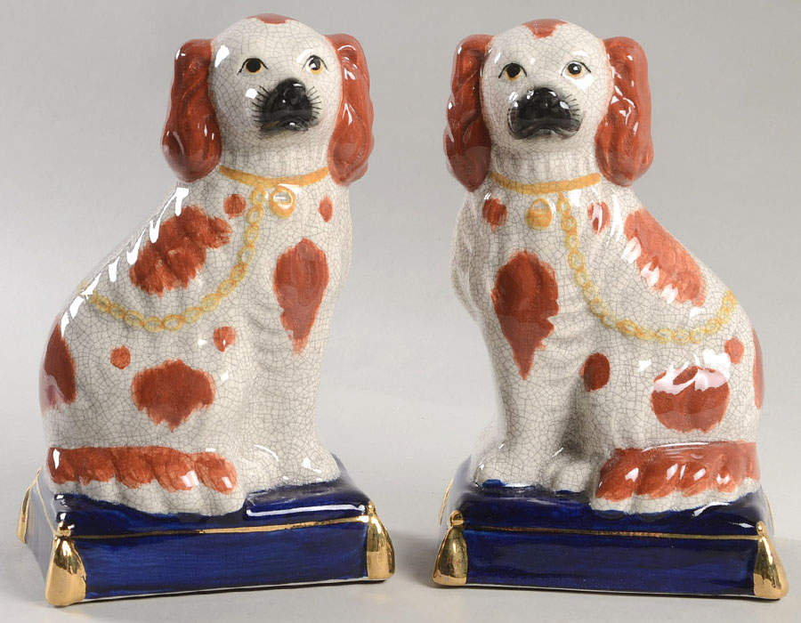 Book Ends English Spaniels - No Box by Fitz & Floyd-1