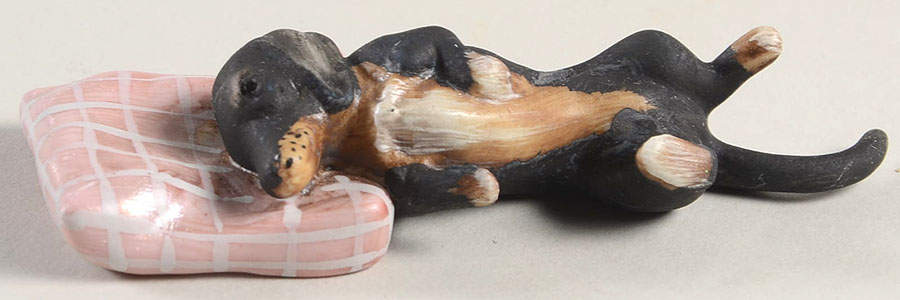 Fitz & Floyd Figurines Sleeping Dog - No Box by Fitz & Floyd-1