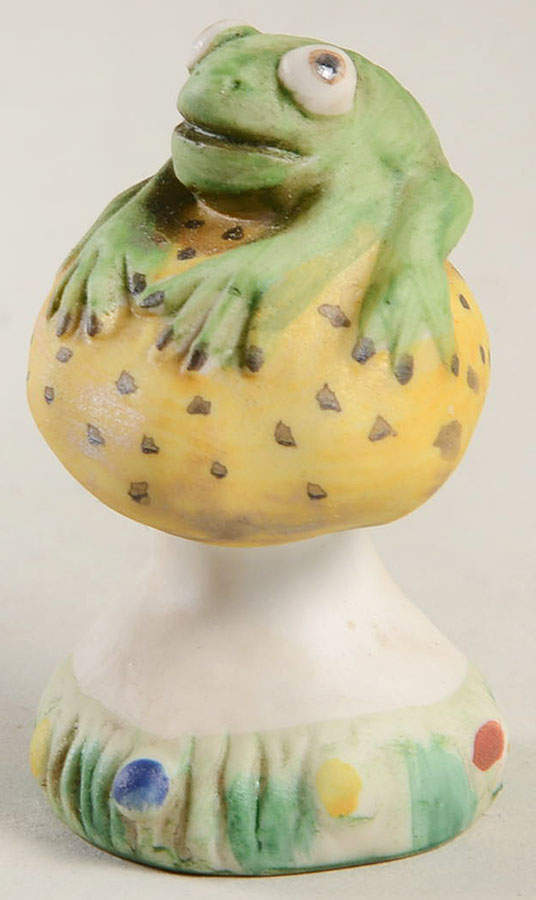 Fitz & Floyd Figurines Frog On Mushroom - No Box by Fitz & Floyd-1