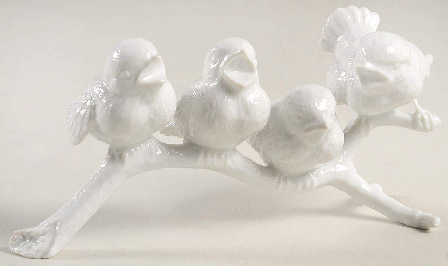 Fitz & Floyd Figurines Birds On A Branch-White - No Box by Fitz & Floyd-1