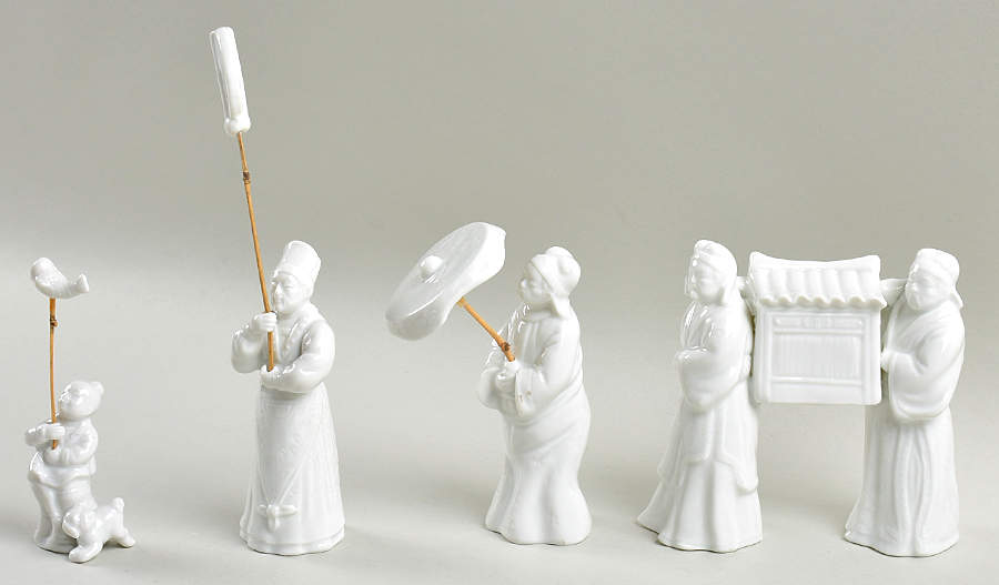 Fitz & Floyd Figurines Chinese Procession (Set Of 4) - No Box by Fitz & Floyd-1