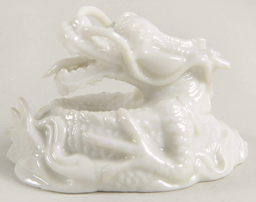 Fitz & Floyd Figurines Coiled Dragon-White - No Box by Fitz & Floyd-1