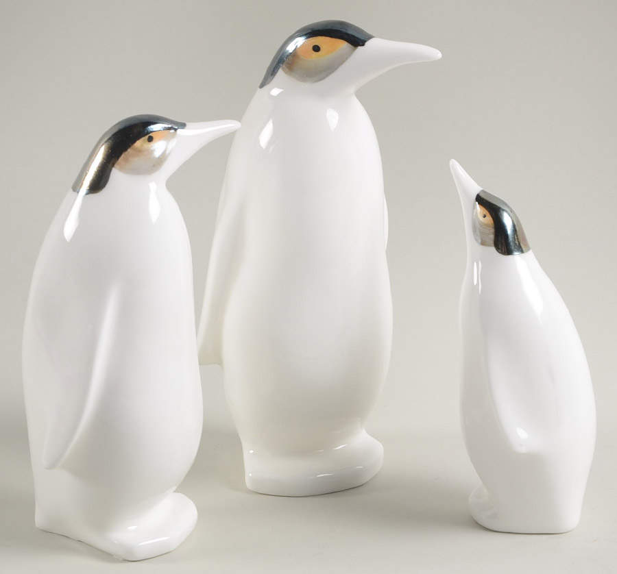 Fitz & Floyd Figurines Penguins-Set Of 3 - No Box by Fitz & Floyd-1