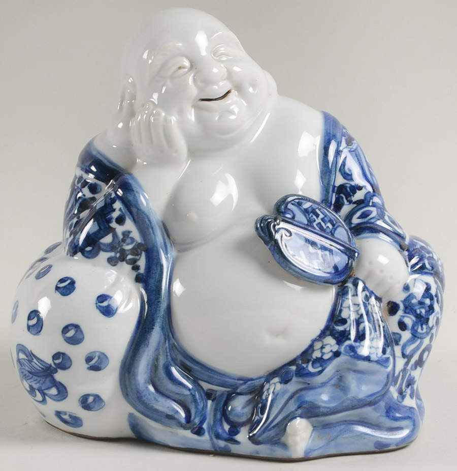 Fitz & Floyd Figurines Buddah With Fan - No Box by Fitz & Floyd-1