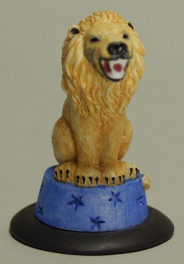 Porcelain Circus Lion - With Box by Franklin Mint-1