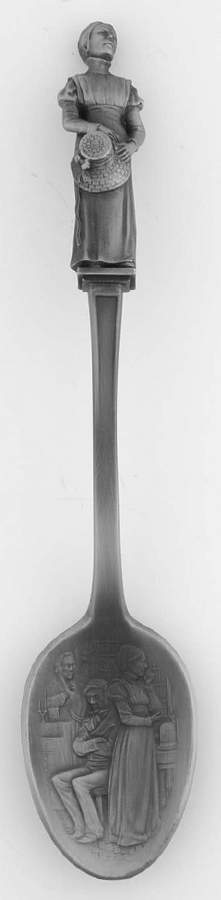 Christmas Carol Spoon Collection Belle Scrooge's Fiancee - No Box by Franklin Mint-1