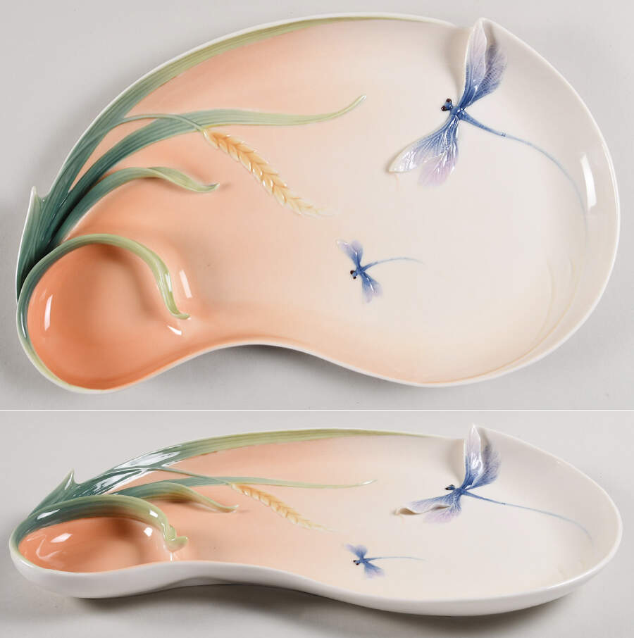 Dragonfly Collection Chip & Dip Tray - Boxed by Franz Collection-1