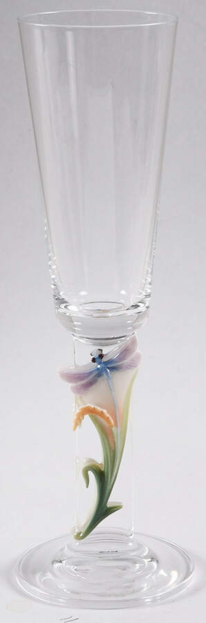 Dragonfly Collection Champagne Glass - No Box by Franz Collection-1
