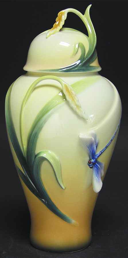 Dragonfly Collection Ginger Jar - No Box by Franz Collection-1