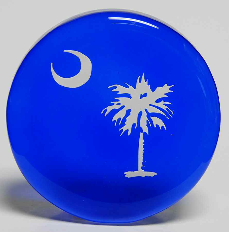 Fenton Crystal Giftware South Carolina Paperweight - No Box by Fenton-1