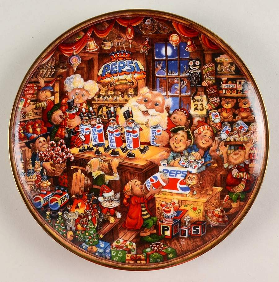 Pepsi Cola Santa's Pepsi-Cola Workshop - No Box by Franklin Mint-1