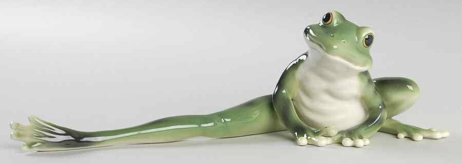 Amphibia Collection Frog-Long Legged Figurine - No Box by Franz Collection-1